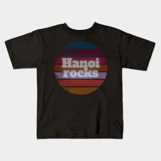 hanoi rocks Kids T-Shirt by pemudaakhirjaman